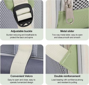 Транспортна переноска для кота та собаки PJDDP Rosa - рюкзак для тварин з сітчастими вікнами, рожевий