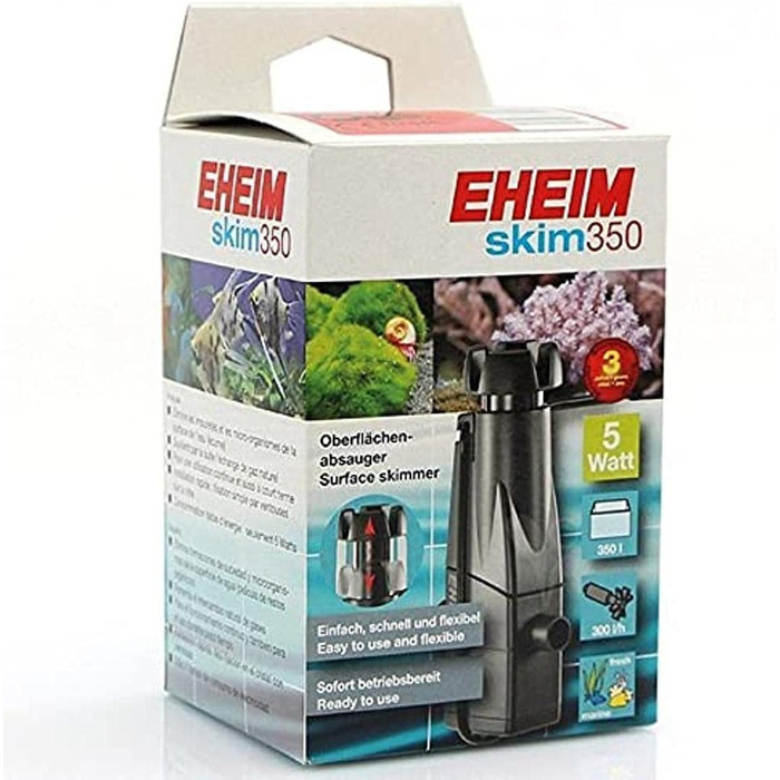 Поверхневий мікро-скіммер EHEIM Skim 350 для акваріума, 3.5 Вт, 1 шт.