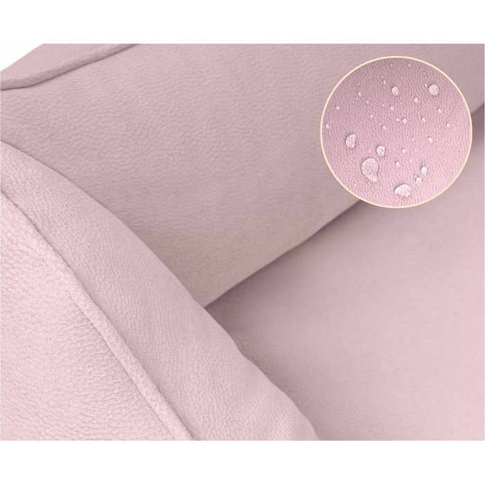 Ортопедичне собаче ліжко Knuffelwuff Oliver, M-L: м'яке, водонепроникне, з ефектом замші, з піною з пам'яті, для собак маленьких та великих розмірів (120 x 85 x 25 см, Рожевий)