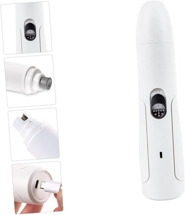 Електричний триммер для нігтів Milisten для собак та котів - тихий та безпечний, USB-зарядка