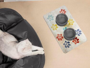 Захисна гумова підкладка Emmevi для миски, неслизька, 50x70 см, для собак та котів