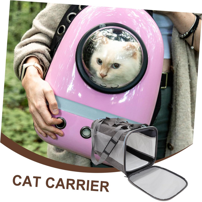 Транспортна сумка для котів Hemobllo: м'яка переноска для маленьких котів, кроликів та цуценят. Зручна та дихаюча переноска для подорожей