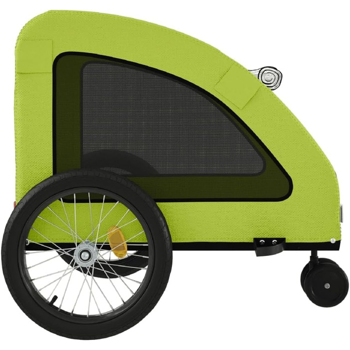 Причіп для велосипеда для собак та котів, зелений, Oxford-Gewebe та метал