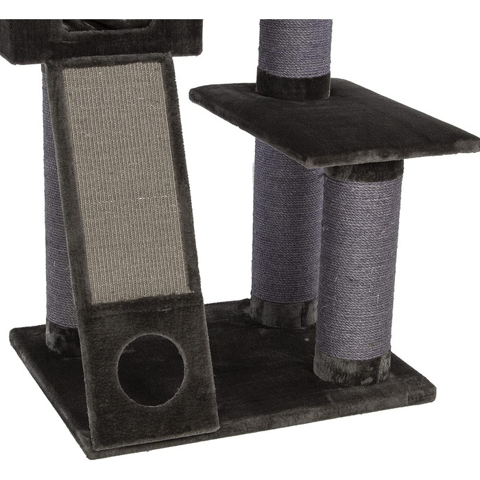 Котячий будиночок Kratzbaum Maine Coon 209 сірий XXL - міцний, великий, стабільний, з товстими сизаловими стовпами (діаметр ~20 см)