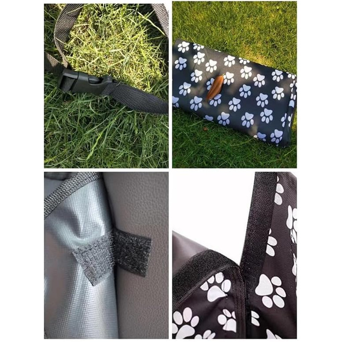 Захист багажника для собак Velomy, сумісний з Dacia Sandero Stepway, водонепроникний, з захистом бокових стінок та бампера, чорний