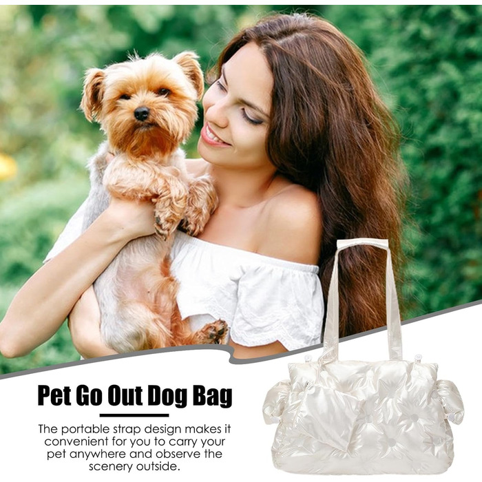 Сумка-переноска для собак середнього розміру - Pet Sling Outdoor Travel | Зручна сумка на плече для цуценят та котів з регульованим ремінцем, легка переноска для тварин