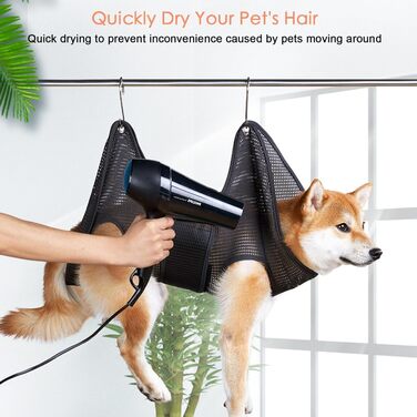 Гамак для грумінгу котів та собак середнього розміру, зручний та дихаючий, для догляду за шерстю