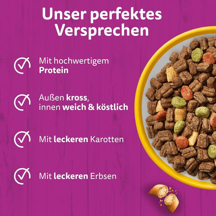 Сухий корм для дорослих котів WHISKAS з куркою, 5 x 800 г