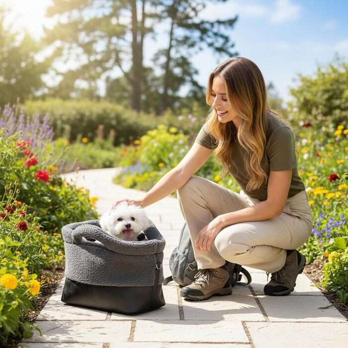 Транспортна сумка для котів Wuyooprt | Водонепроникна сумка-переноска для тварин - з фіксатором безпеки, для маленьких та середніх порід, сірого кольору