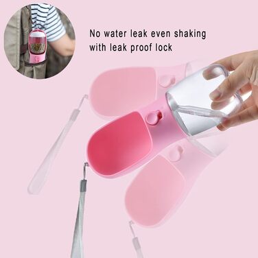 Водяна пляшка для собак Cibaabo з контейнером для корму, дорожній напійник для цуценят, портативний диспенсер для тварин, аксесуари для собак, необхідні речі для цуценят, Йоркширських тер'єрів, Чихуахуа, котів, 300 мл, жовтий