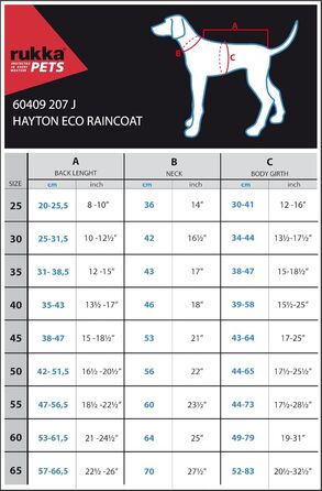 Дощовик для собак Rukka Pets Hayton Eco, чорний, розмір 35