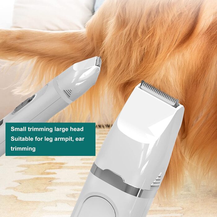 Sonew 4-в-1 професійна машинка для стрижки тварин, тиха собача машинка з 4 насадками, бездротова машинка для стрижки шерсті для собак та інших тварин