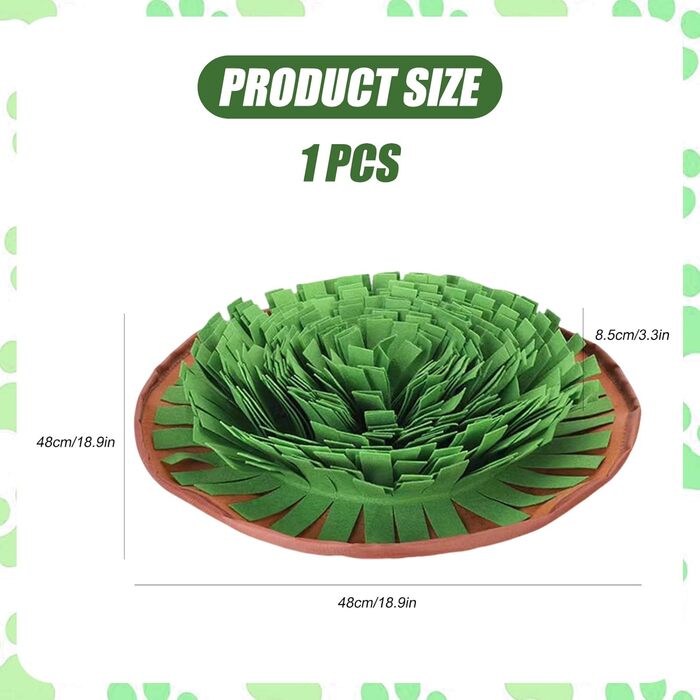 Schnüffelmatte для собак: інтерактивна килимок для годування, навчання та розваг. Матеріал: зелений