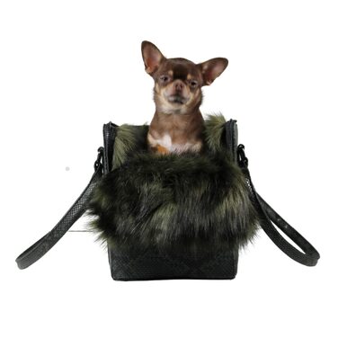 Сумка-переноска для собак MYXA Classi: зручна та стильна, з даховим сіткою та зовнішньою кишенею (Камуфляж, з ручками та сумочкою для жінок)