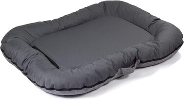 Водонепроникне лежанка для собак, лежанка-матрац з Codura, сіра, розмір M (80 x 65 см) | Для дому та вулиці | Лежанка для середніх собак