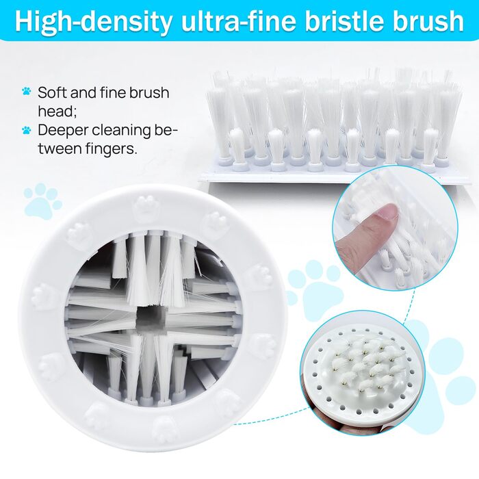 Очищувач лап для собак середніх порід, мийка для лап, пристрій для миття лап, аксесуар для догляду за тваринами (Помаранчевий)