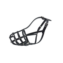 Шкіряний намордник для собаки Champion, вівчарка німецька, W3 38/11,5 см