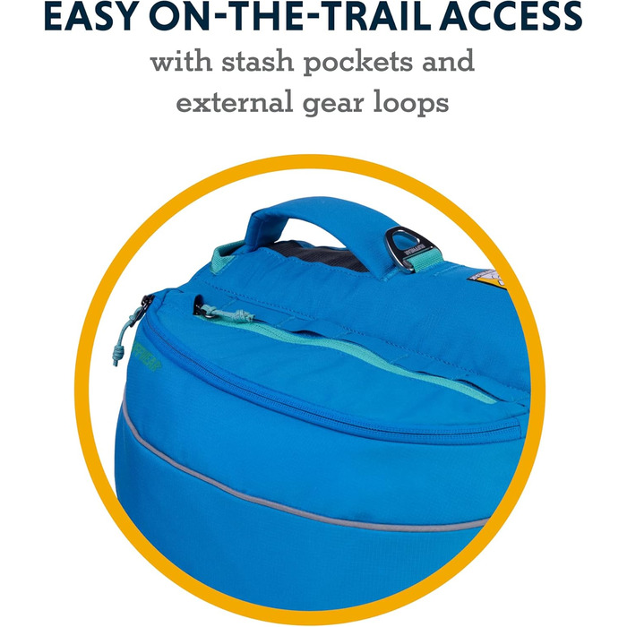 RUFFWEAR Approach Pack - рюкзак для собак, Blue Dusk (Small), 41 x 33 x 6 см