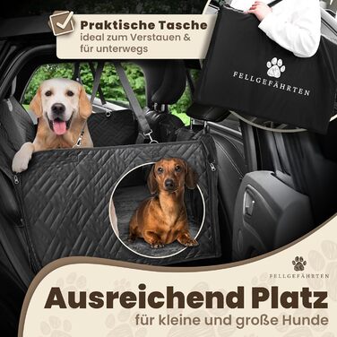 Захисна ковдра для собак у машину - Fellgefährten | Якісна ковдра на заднє сидіння авто для собак | Захист заднього сидіння від бруду та шерсті