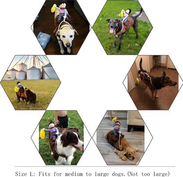 Костюм для собак Delifur: Ковбойський стиль, розмір XL