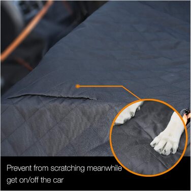 Водонепроникний чохол на сидіння для собак iBuddy, 900D, для пікапів F150 F250 XL, чорний