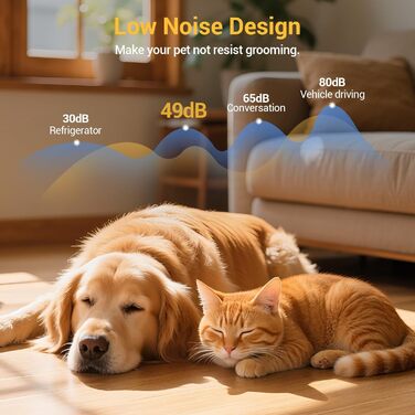 Професійний тример для стрижки шерсті собак з густим хутром: безшумний, потужний, бездротовий, акумуляторний, сріблясто-сірий