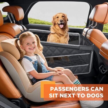 Крісло для собак Gimars - міцне, водонепроникне, для великих та середніх собак, з ременями безпеки та сітчастими вікнами