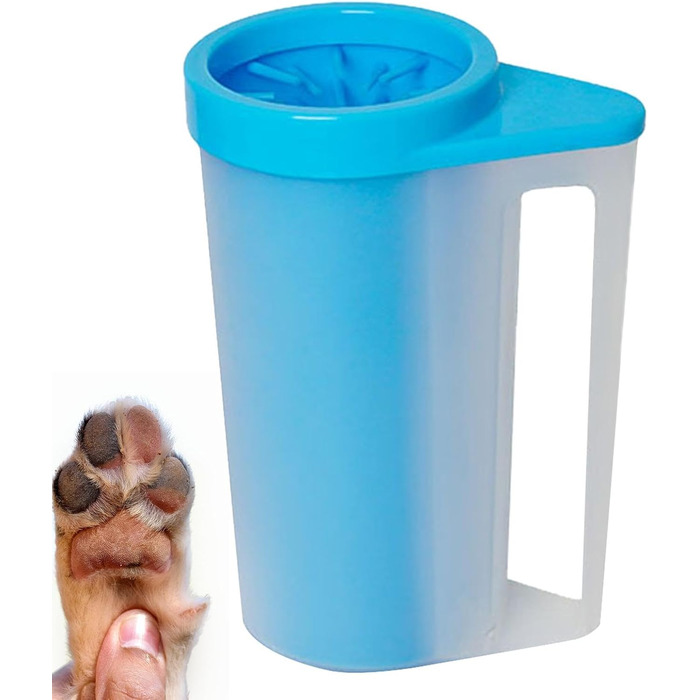 Миска для миття лап собак, силіконовий очищувач лап для домашніх тварин, інструмент для догляду за лапами собак та котів, компактний очищувач лап для подорожей, велика миска для лап
