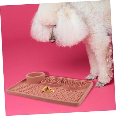 Гумова килимок для собак з присосками, неслизький, великий, силіконовий, для повільного годування, аксесуар для цуценят та собак