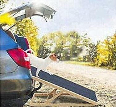 Рампа для собак та котів, регульована висота, складана, антиковзка, 100 см