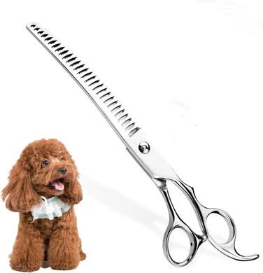 Професійна витончена ножиці для грумінгу собак та котів, 8 дюймів, з японської нержавіючої сталі, зменшує товщину шерсті на 75%