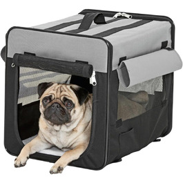 Karlie Flamingo Smart Top Plus Faltbox - складана переносна будка для котів, 79 x 56 x 61 см, чорний/сірий