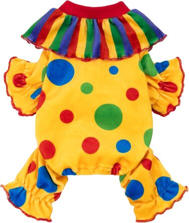 Костюм клоуна для собак Fitwarm на Хелловін, жовтого кольору, розмір M, для маленьких собак