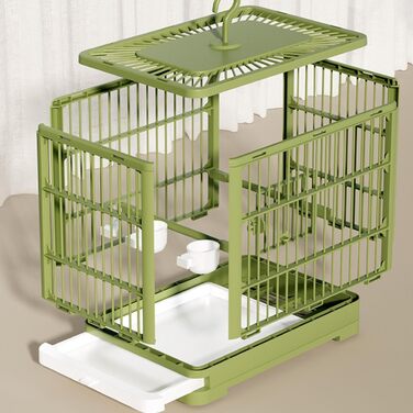 Транспортний ящик Vogeltransportbox для птахів: переноска для хвилястих та корели, з висувною шухлядою, 32 x 25 x 13 см