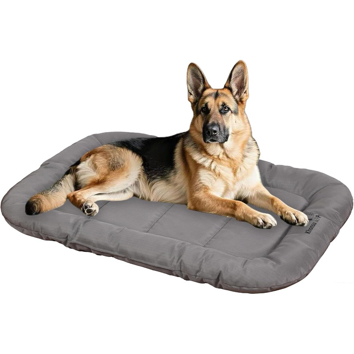 Міцний килимок для собак Khonsu з підковою для шиї, водонепроникний, для великих собак до 27 кг, сірий (L 35'x21'x3', XL 42'x29'x3')