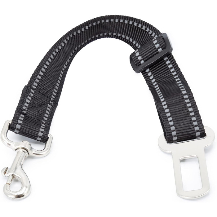 Автомобільний поводок для собак Пудель: регульований нейлоновий ремінь, металевий кріплення, безпечний та надійний (малий)