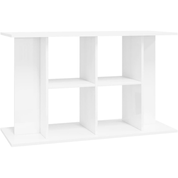 vidaXL підставка для акваріума, білий глянець, 100x40x60 см, ДСП