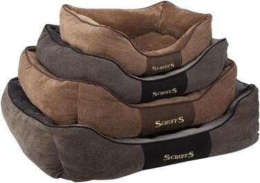 Scruffs Chester Bed L - ліжко для собак, шоколадний колір, 75 x 60 x 18 см