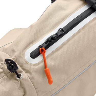 Теплий водовідштовхуючий теплий зимовий накид для собак HUNTER NORDBY, колір кремовий, для маленьких собак, машинне прання, розмір 40x40