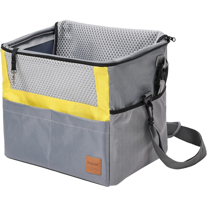 Корзина для собаки на велосипед, дихаючий переноска для тварин на блискавці - універсальна переноска для домашніх улюбленців, корзина для цуценят на самокат, авто