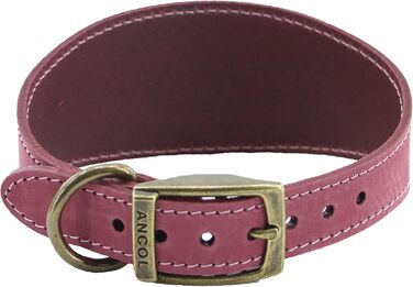 Нашийник для собак Ancol Timberwolf, шкіряний, малинового кольору, 34-43 см