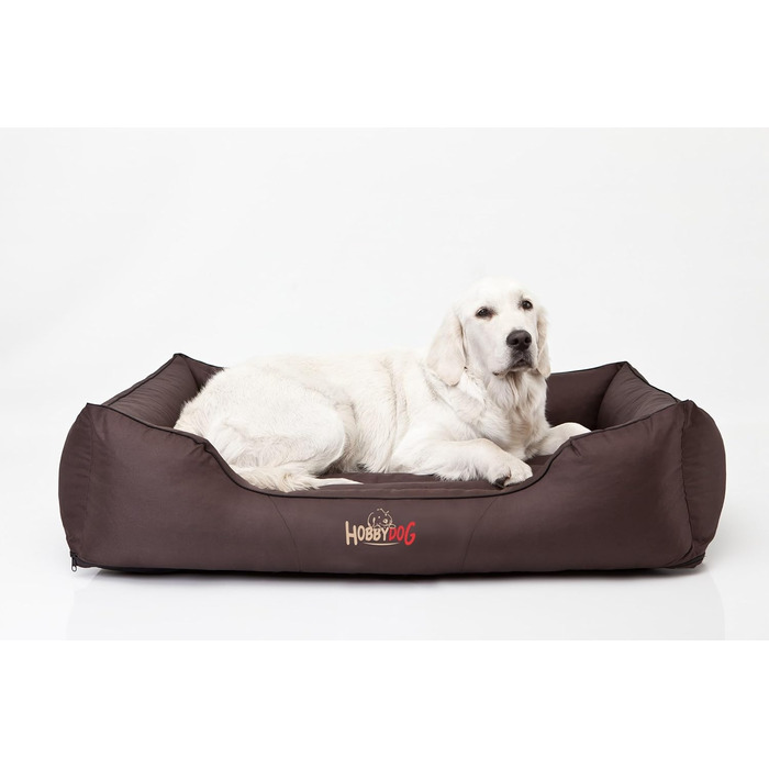 Ліжко для собак - корзина для собак маленьких, середніх та великих порід - подушка для собак - собаче ліжко-софа - знімний та пральний чохол - Comfort - розмір L - темно-коричневий - 110 x 90 см