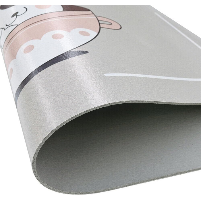 Захисна гумова підкладка Emmevi для миски собаки/кота, 38x60 см, неслизька, брудовідштовхуюча