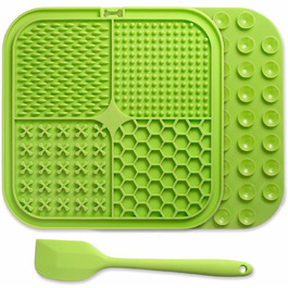 Килимок для випічки з шпателем - 20 x 20 см (зелений)