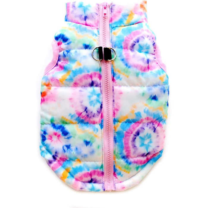 Зимовий теплий пуховик для собак YRRYGMN, тепла куртка, жилет, костюм для котів, цуценят, собак (Райдуга, S)
