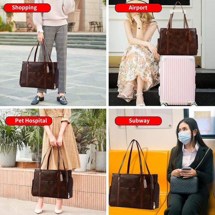 Сумка-переноска для собак та котів Monanller, шкіряна, для маленьких собак, кошенят та цуценят, схвалена авіаперевізниками, м'які стінки, колір кавовий