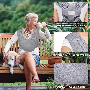 Сумка-переноска для собак Amexo, сумка-кенгуру для собак, переноска для тварин до 9 кг