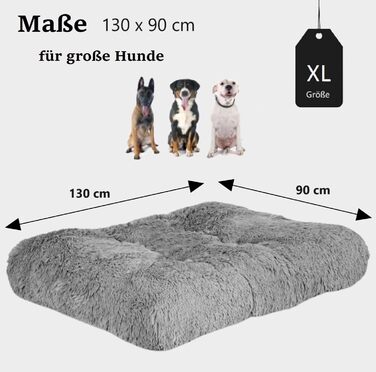 Ліжко для собак середніх порід King Dog: м'яке, комфортне, 80x60 см, сіре, з антиковзною підкладкою