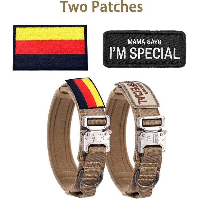 Тактичний нашийник для собак з контролем, нейлон, з м'якою підкладкою, металева застібка, для середніх та великих собак, для полювання, тренувань, на вулицю, сірий, розмір L, ширина L, сірий