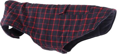 Теплий водонепроникний вітрозахисний жилет для собак в клітинку на зиму - тепла куртка для маленьких та середніх собак, блакитний (M)